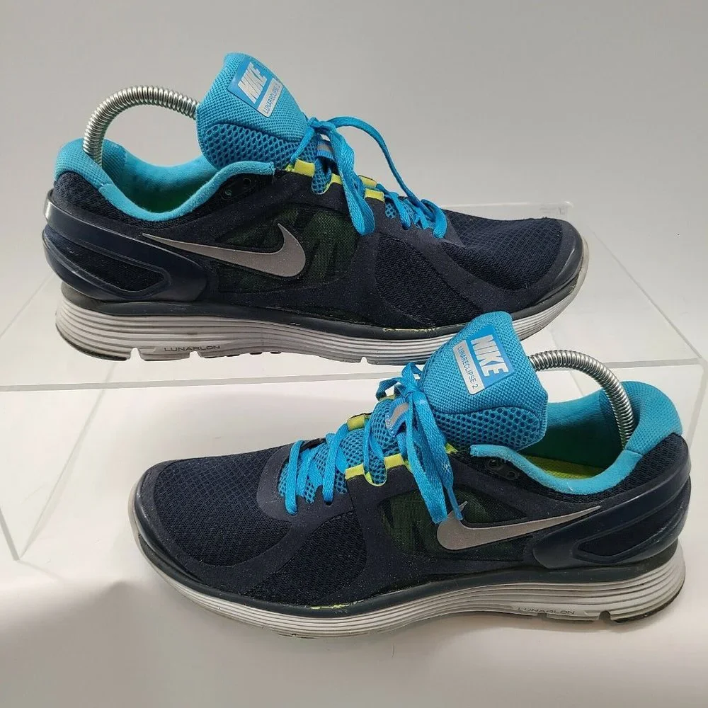 Nike LunarEclipse+ 2 Men's Size US 11 Athletic Running‎ Shoes Blue 487983-403